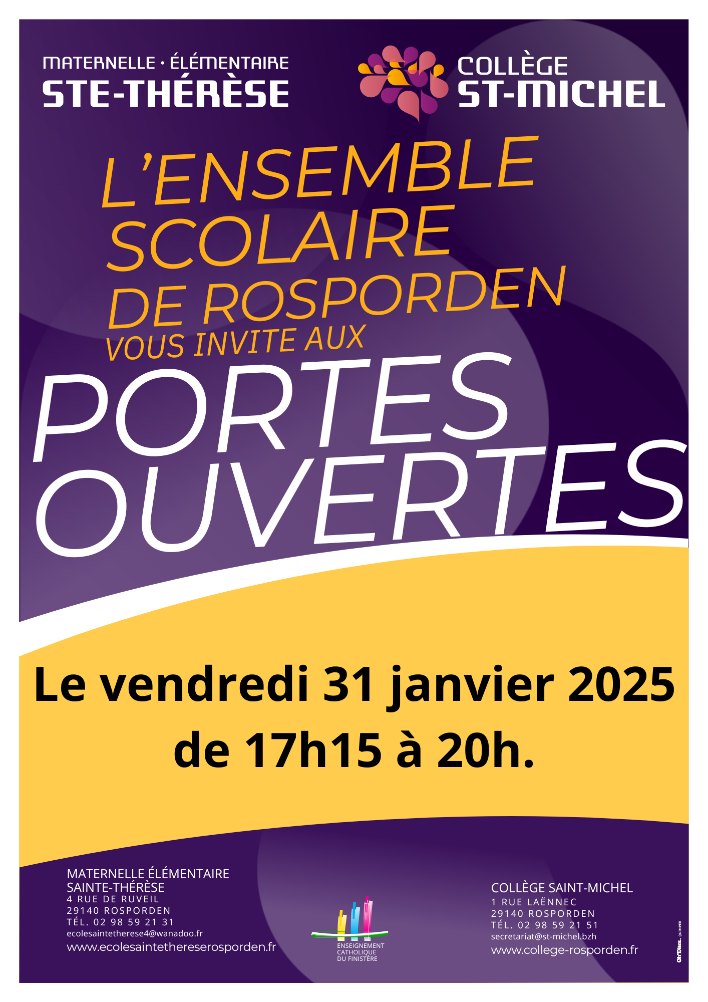 Affiche portes ouvertes 2025